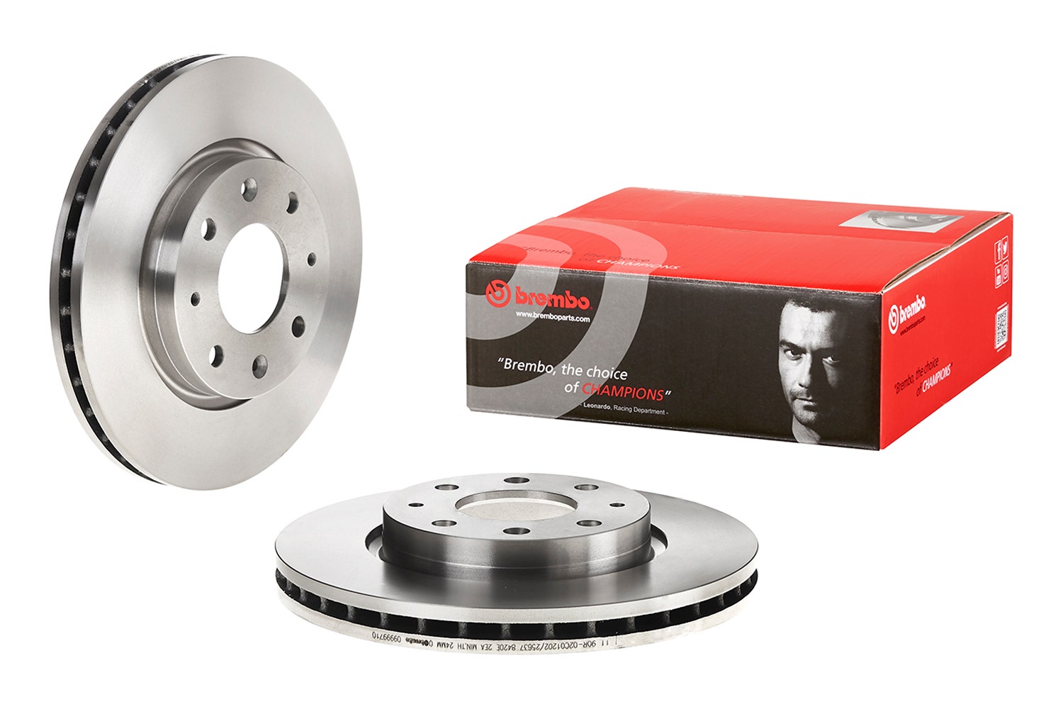 BREMBO -  Front Vented Brake Disc Pair - 275mm Diameter