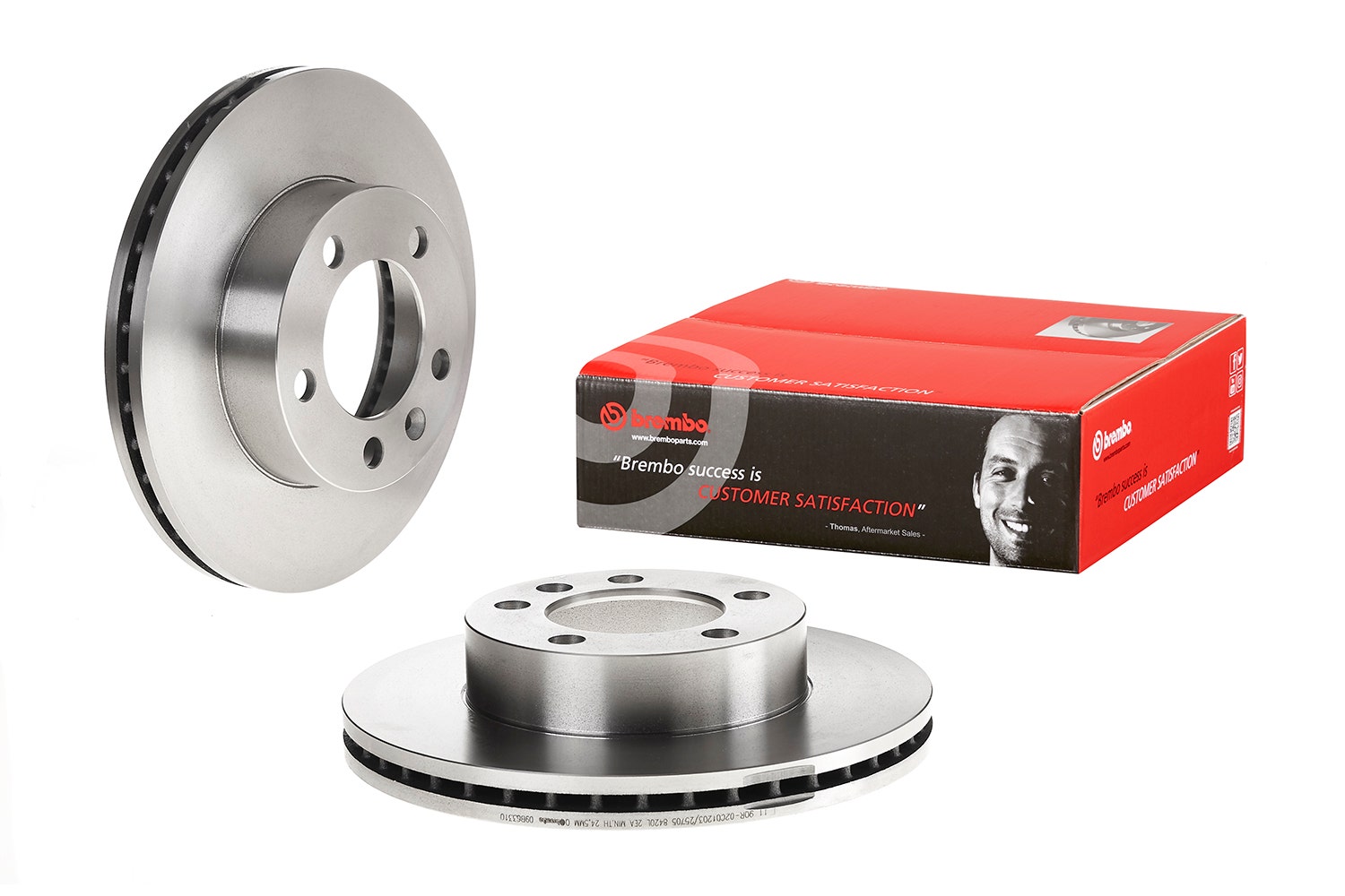BREMBO -  Front Vented Brake Disc - 302mm Diameter