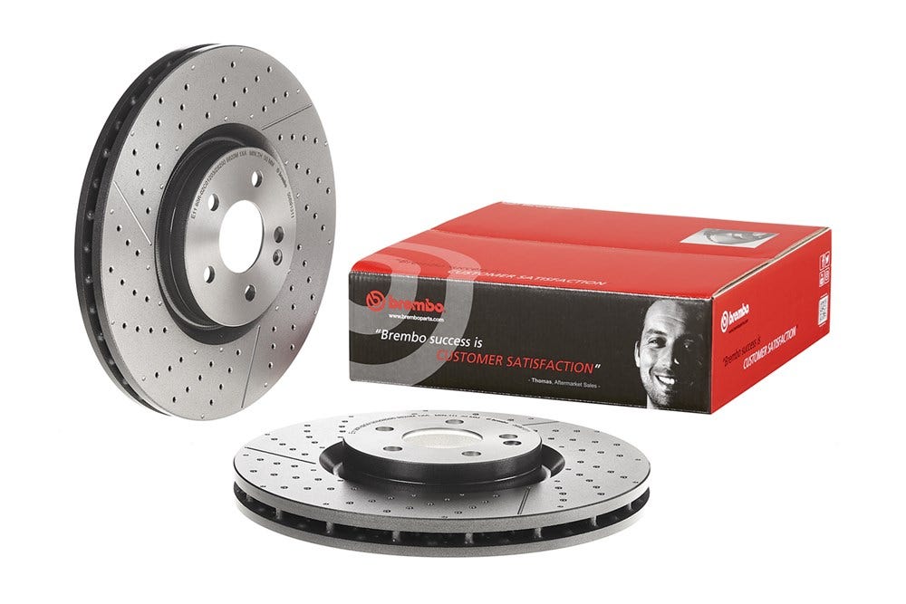 BREMBO -  Front Vented Brake Disc Coated - 350mm Diameter
