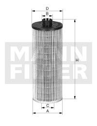 MANN -  Oil Filter - Insert