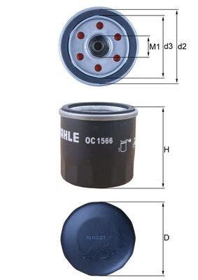 MAHLE -  Oil Filter - Canister