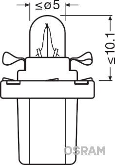 OSRAM -  Bulb - 2721mf 12v 1.2w B