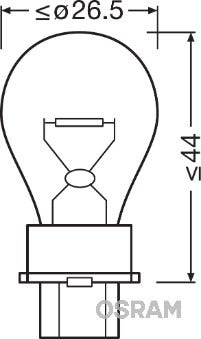 OSRAM -  12V Bulb - P27W
