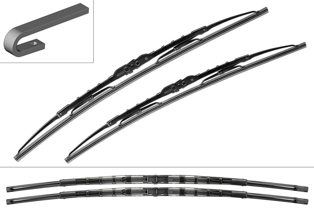 BOSCH -  Wiper Blade - Superplus Set - 700mm/700mm 28"/28"