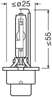 OSRAM -  85V Bulb - D2R (gas discharge tube)
