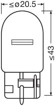 OSRAM -  12V Bulb - WY21W