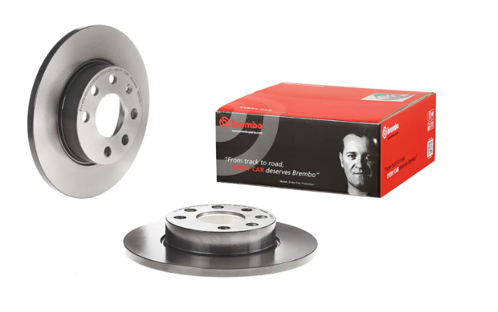 BREMBO -  Front Solid Brake Disc Pair Coated - 240mm Diameter