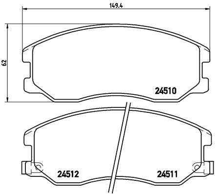 BREMBO -  Front Brake Pads