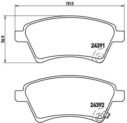 BREMBO -  Front Brake Pads