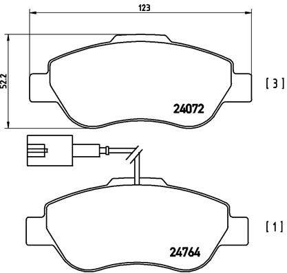 BREMBO -  Front Brake Pads