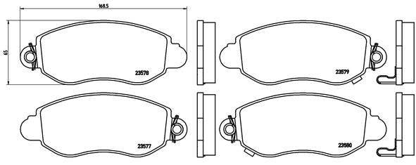 BREMBO -  Front Brake Pads