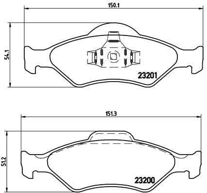 BREMBO -  Front Brake Pads