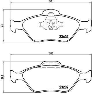 BREMBO -  Front Brake Pads