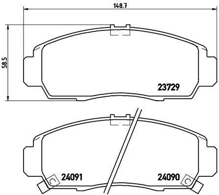 BREMBO -  Front Brake Pads