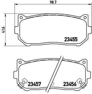 BREMBO -  Rear Brake Pads