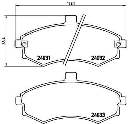 BREMBO -  Front Brake Pads