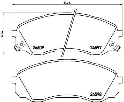 BREMBO -  Front Brake Pads