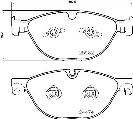 BREMBO -  Front Brake Pads