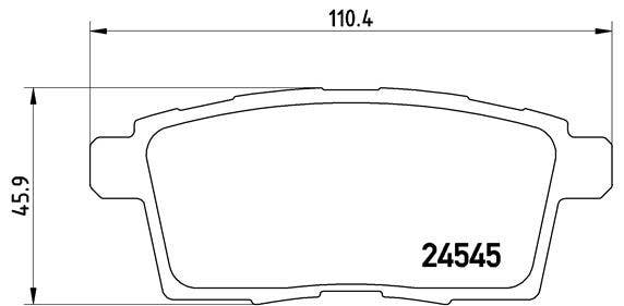 BREMBO -  Rear Brake Pads