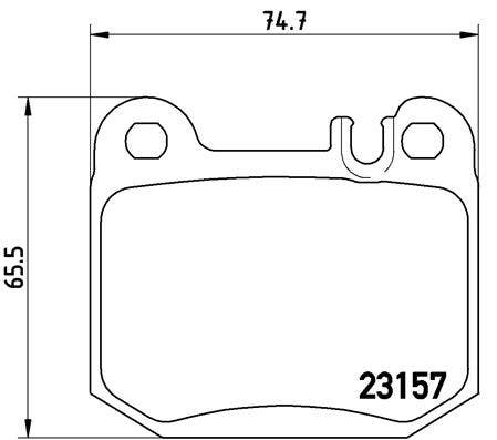 BREMBO -  Rear Brake Pads