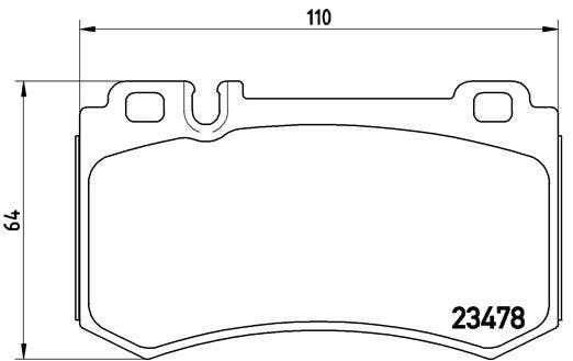 BREMBO -  Rear Brake Pads