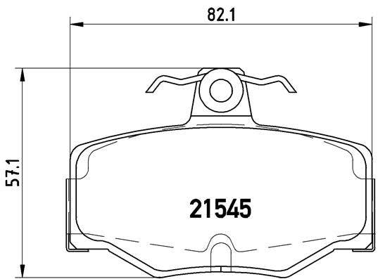 BREMBO -  Rear Brake Pads