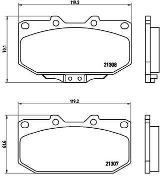BREMBO -  Front Brake Pads