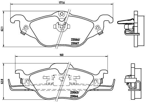 BREMBO -  Front Brake Pads