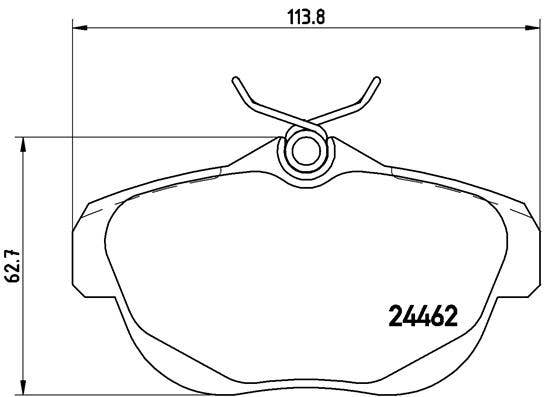 BREMBO -  Rear Brake Pads