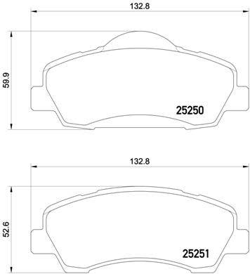 BREMBO -  Front Brake Pads