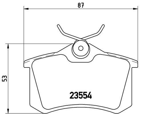 BREMBO -  Rear Brake Pads