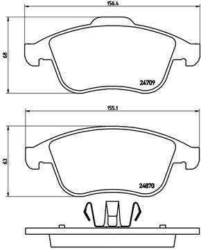 BREMBO -  Front Brake Pads