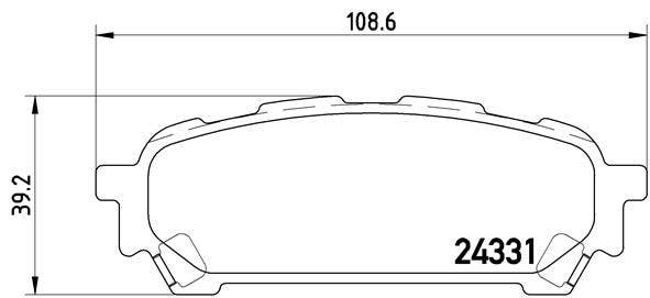 BREMBO -  Rear Brake Pads
