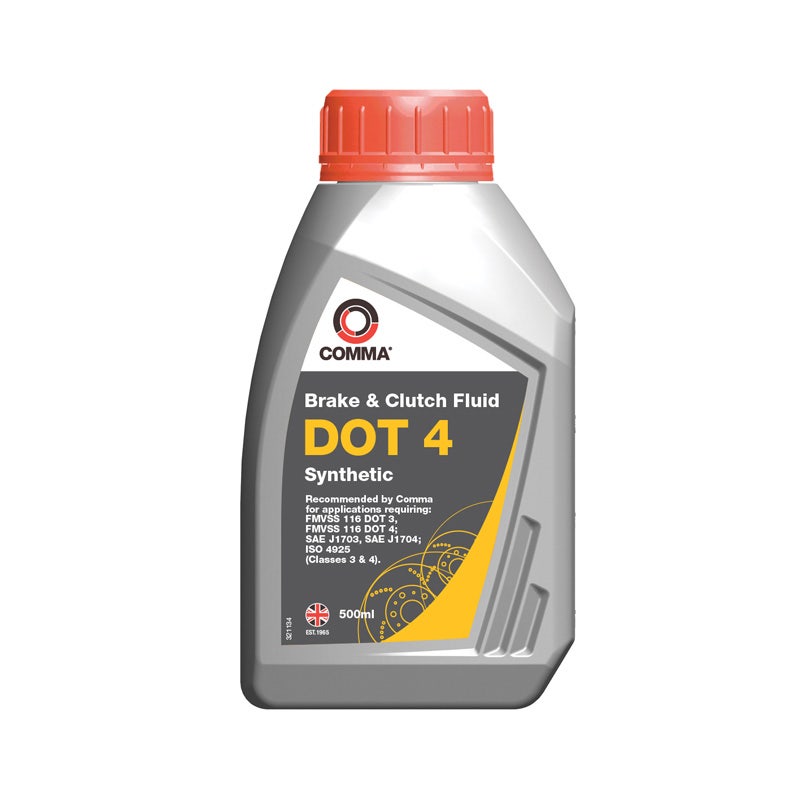 COMMA -  DOT 4 - 0.5L Brake and Clutch Fluid
