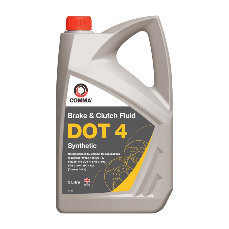 COMMA -  DOT 4 - 5L Brake and Clutch Fluid