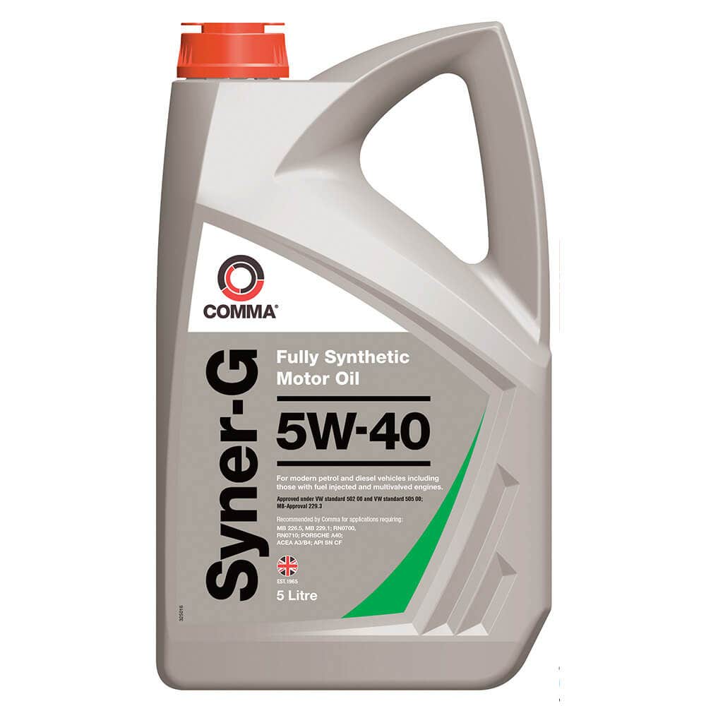 COMMA -  Syner-G 5W40 - 5L Engine Oil
