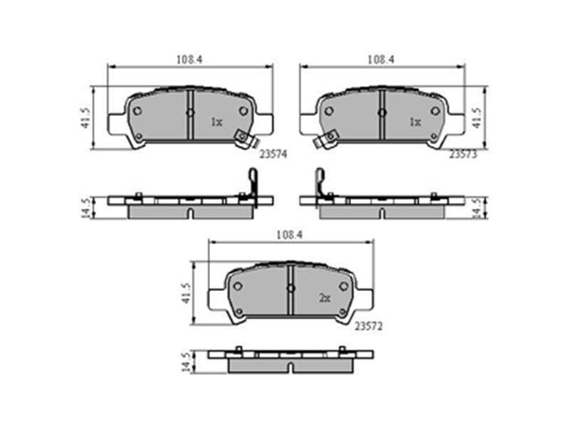 DRIVETEC -  Rear Brake Pads