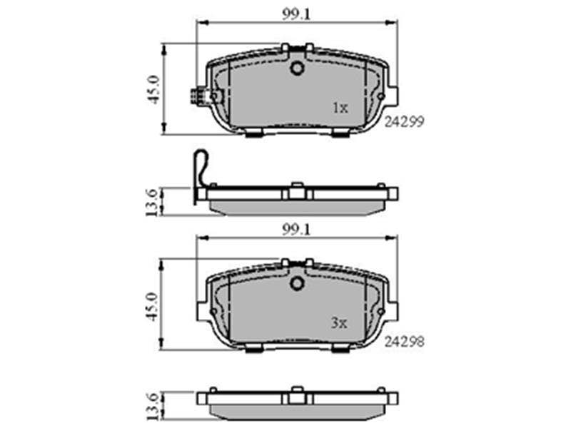 DRIVETEC -  Rear Brake Pads