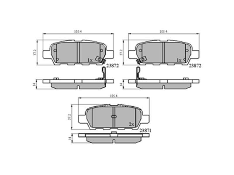 DRIVETEC -  Rear Brake Pads