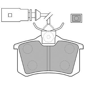 DELPHI -  Rear Brake Pads
