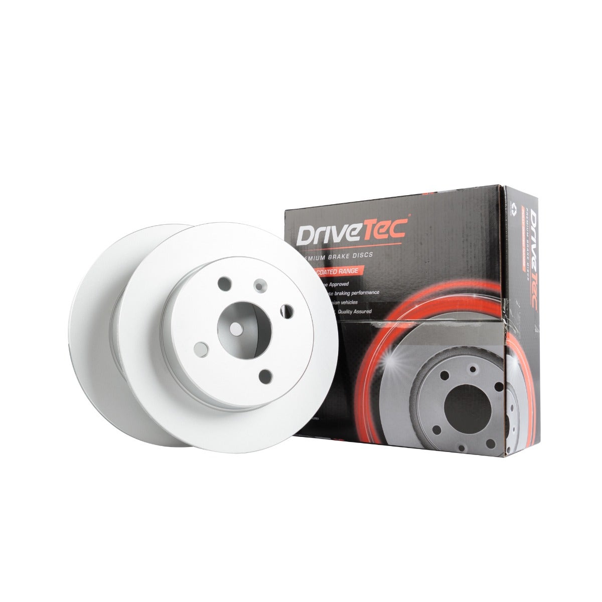 DRIVETEC -  Rear Solid Brake Disc Pair - 240mm Diameter