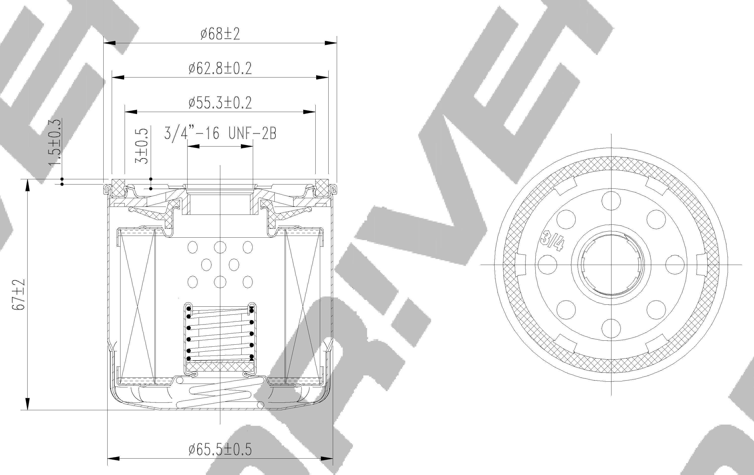 DRIVEPLUS -  Oil Filter - Screw On