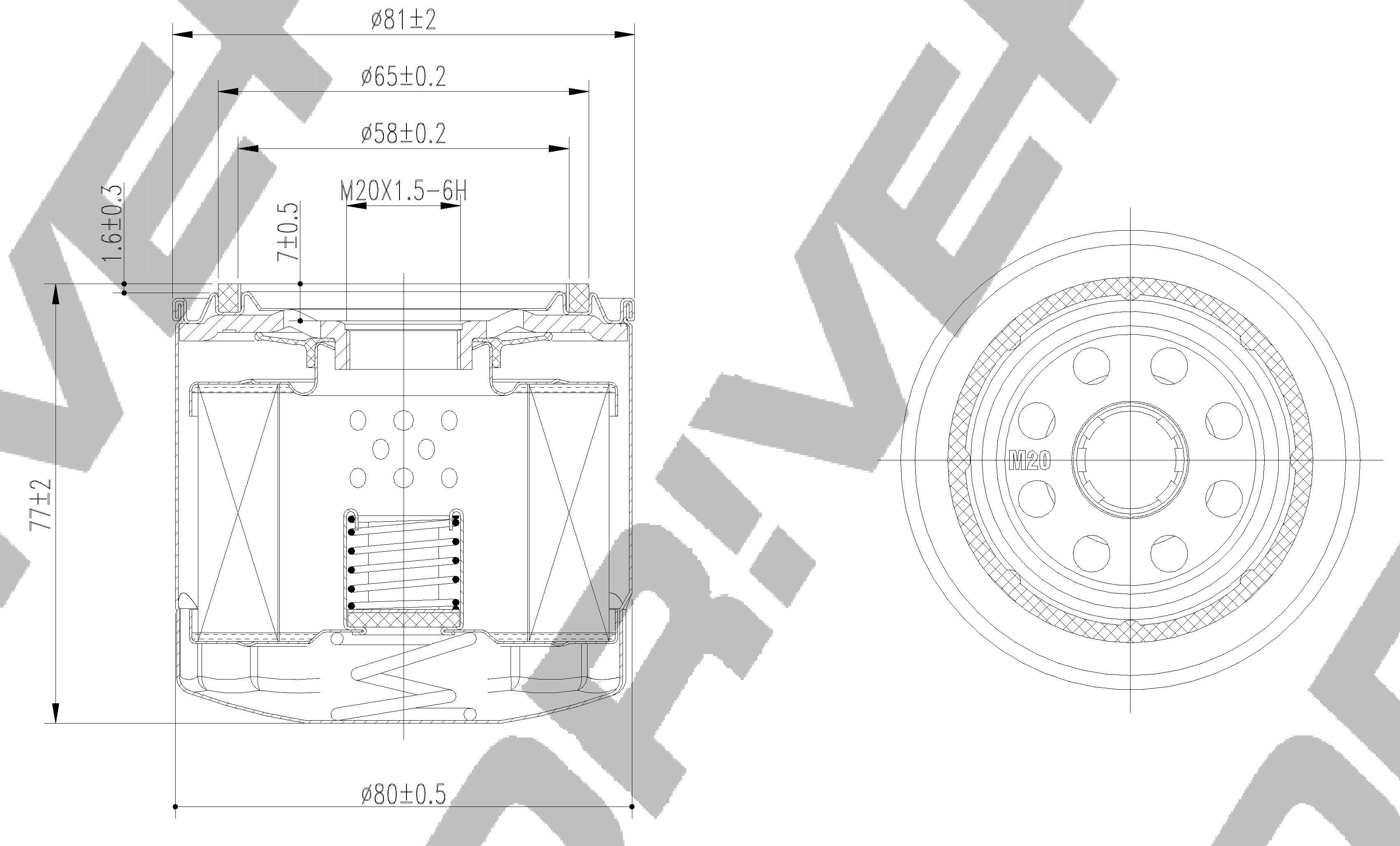 DRIVEPLUS -  Oil Filter - Screw On