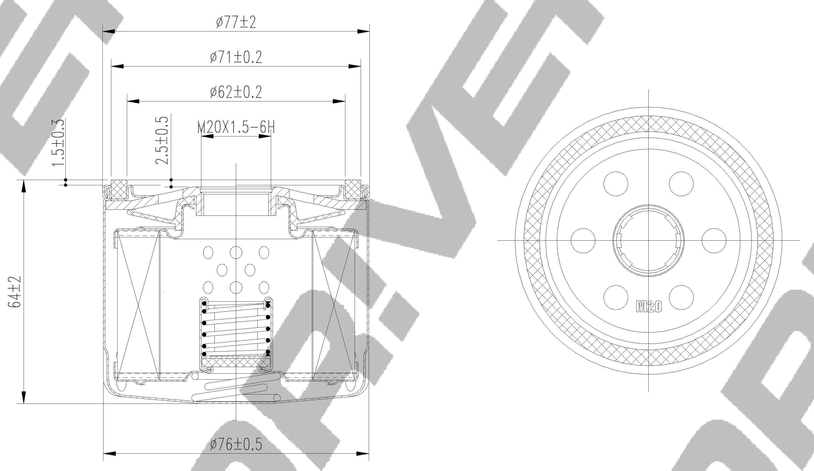DRIVEPLUS -  Oil Filter - Screw On
