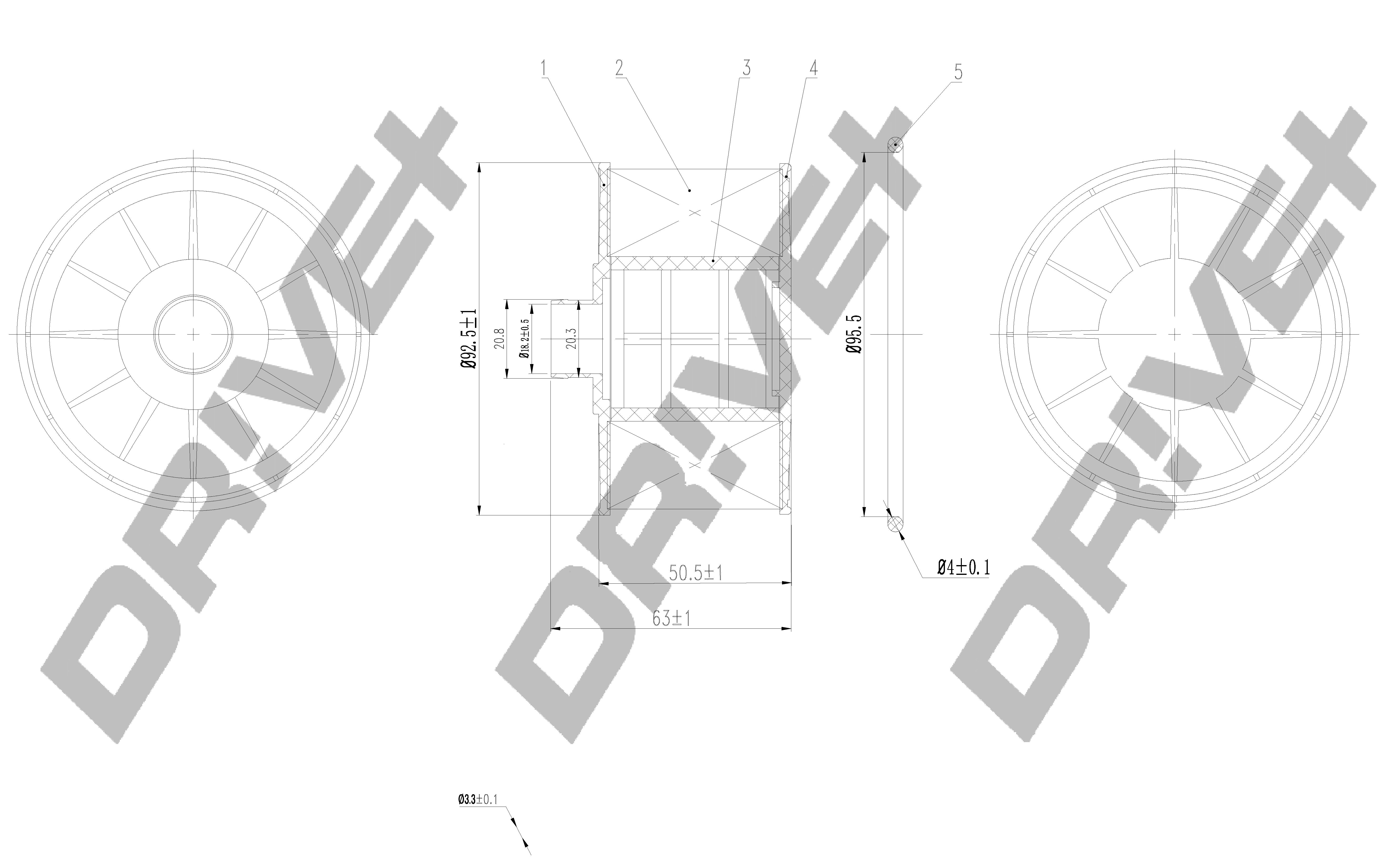 DRIVEPLUS -  Oil Filter - Insert