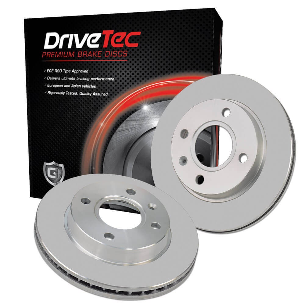 DRIVETEC -  Front Vented Brake Disc Pair - 254mm Diameter