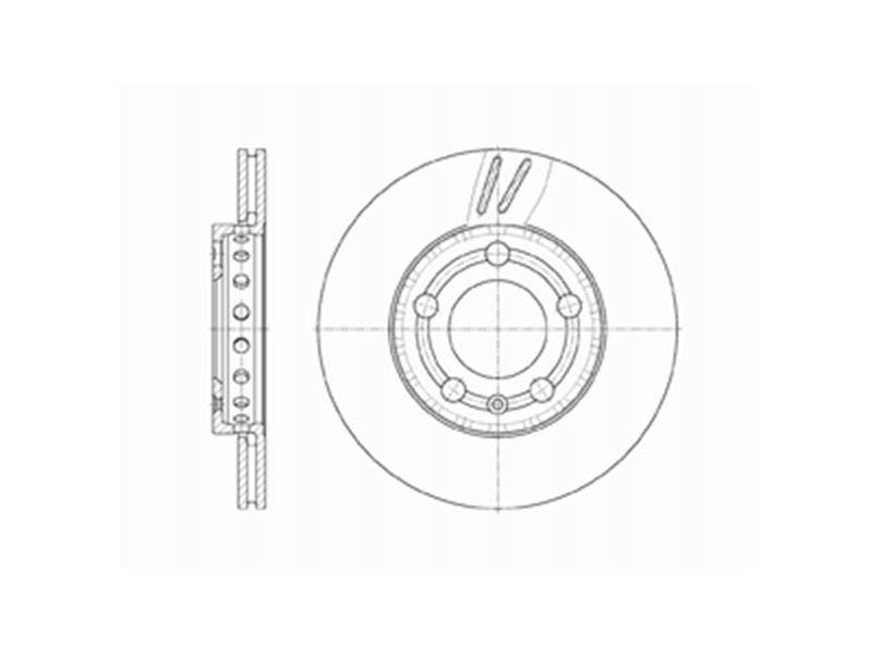 DRIVETEC -  Front Vented Brake Disc Pair - 239mm Diameter