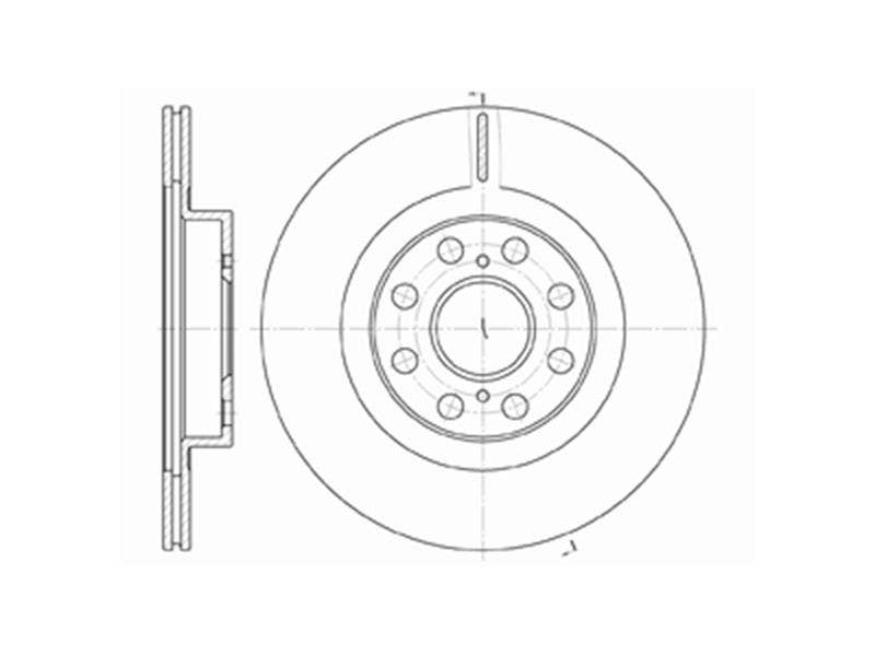 DRIVETEC -  Rear Vented Brake Disc Pair - 263mm Diameter