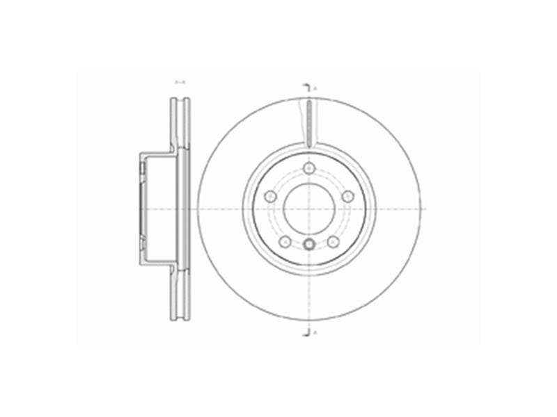 DRIVETEC -  Front Vented Brake Disc Single - 328mm Diameter