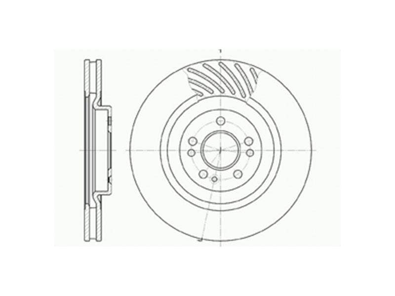 DRIVETEC -  Front Vented Brake Disc Single - 345mm Diameter